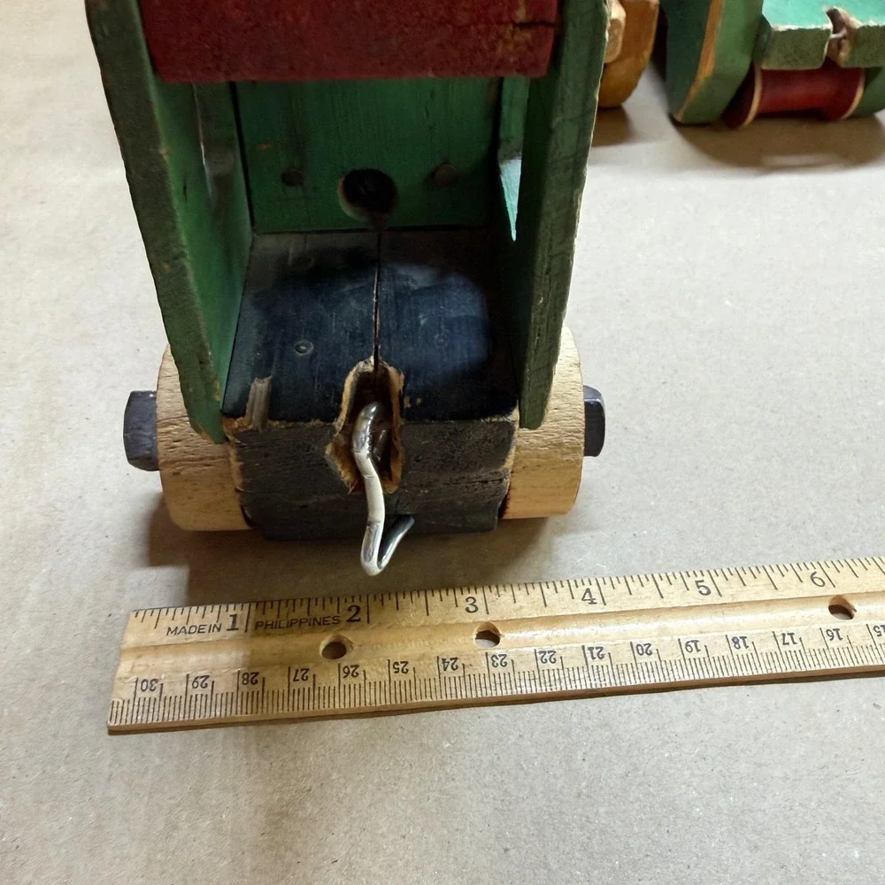Handmade vintage wooden